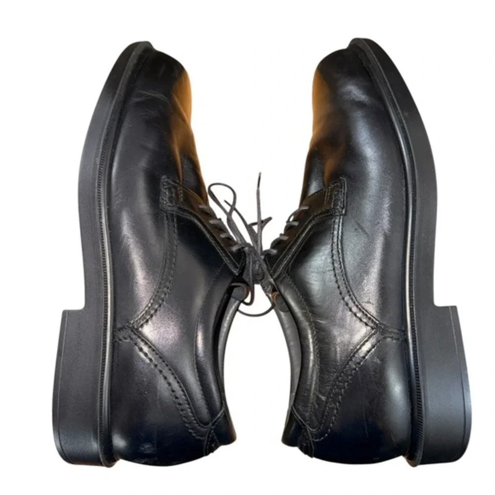 SAS Ambassador Oxford Mens‎ 9.5M Pre-Owned Dress Shoes Black Leather Made in USA